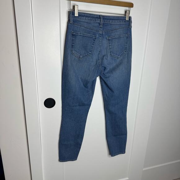 L’agence Margot Distressed High Rise Skinny Ankle Jeans Size 25 - Picture 5 of 6